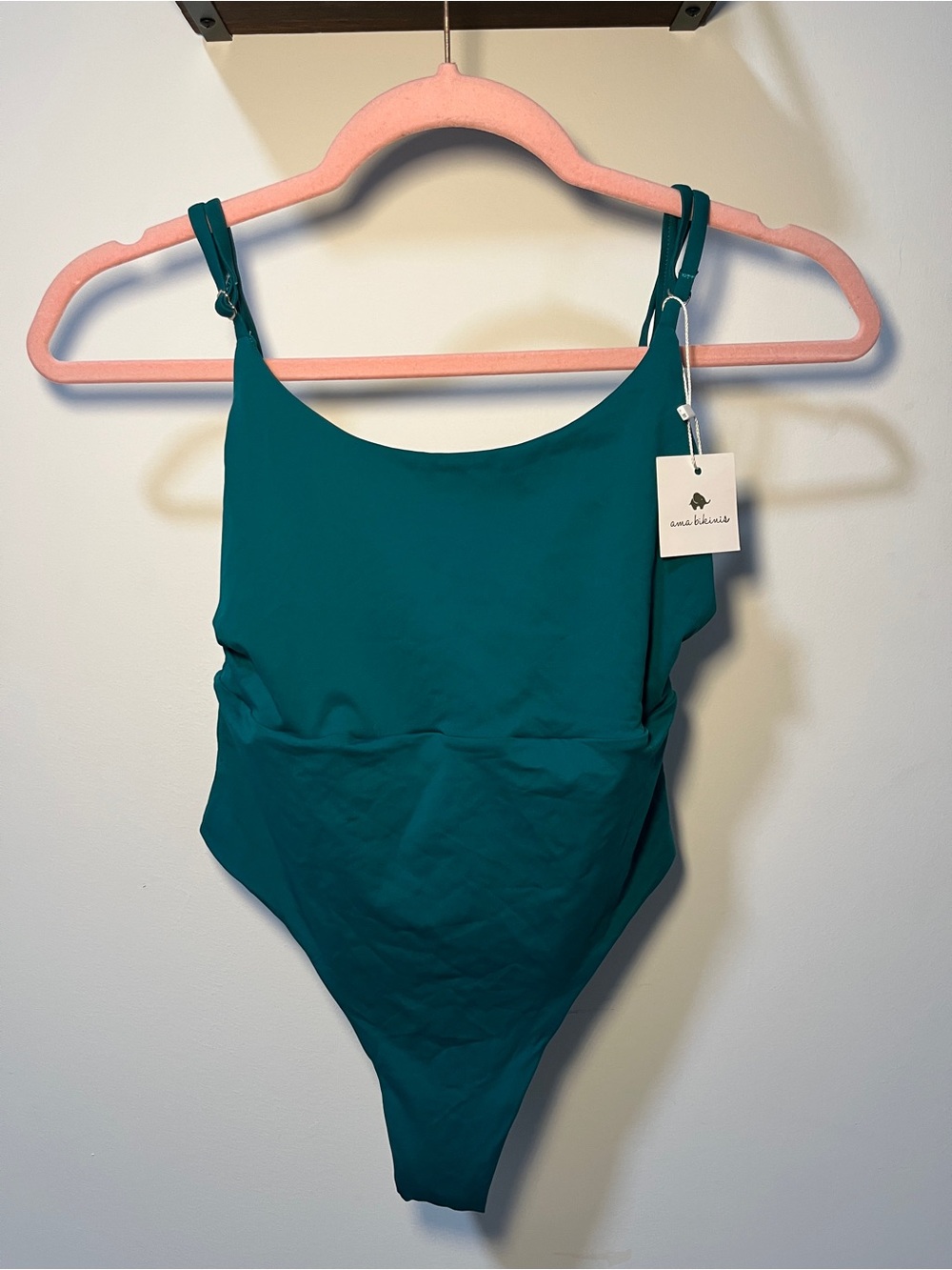 Teal One-Piece Swimsuit - Adjustable Straps